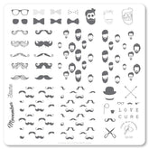 Hippest Movember (CjS-142) - CJS Medium Stamping Plate